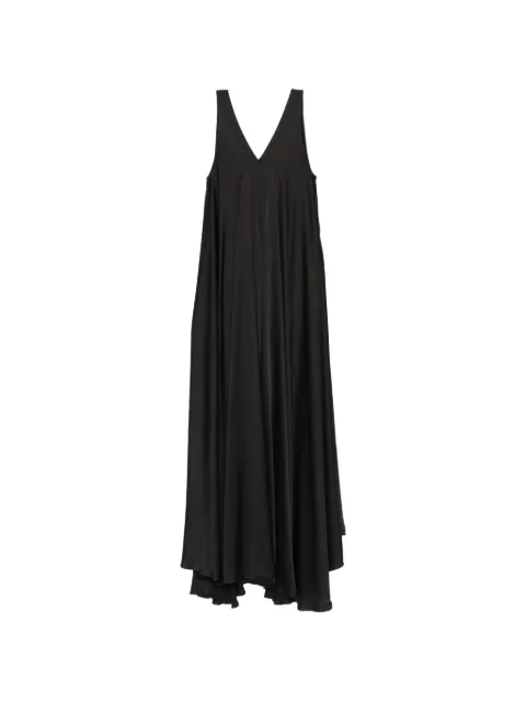 SILKYLICIOUS Sun satin-finish pleated maxi dress
