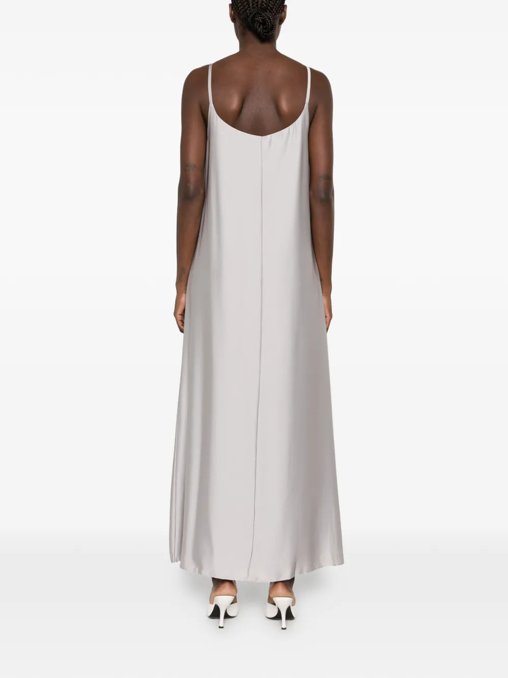 SILKYLICIOUS Evelyn slip maxi dress Grijs