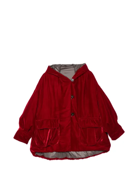 VIRGINIA BIZZI reversible hooded jacket