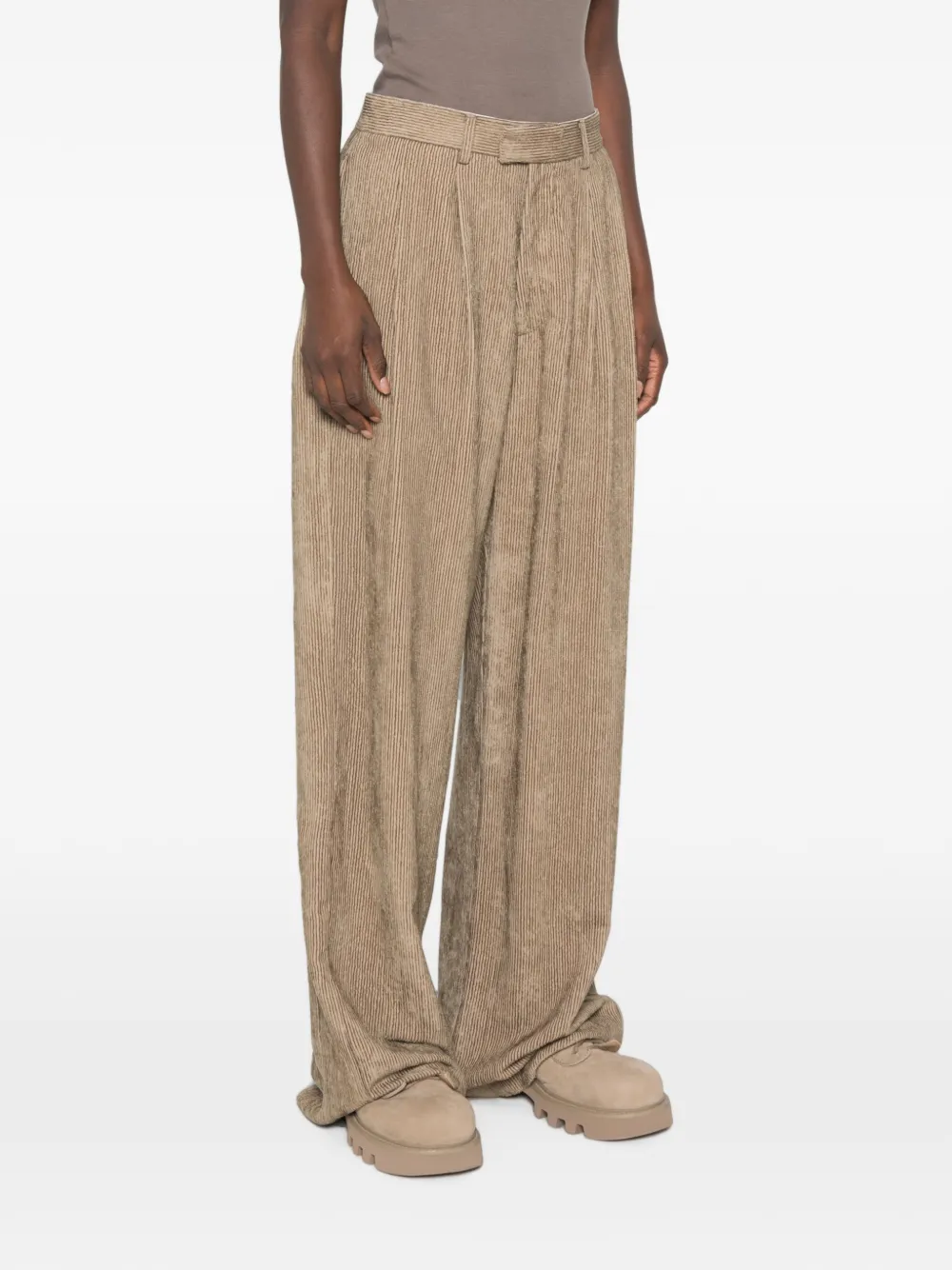 R13 Ribfluwelen broek Beige