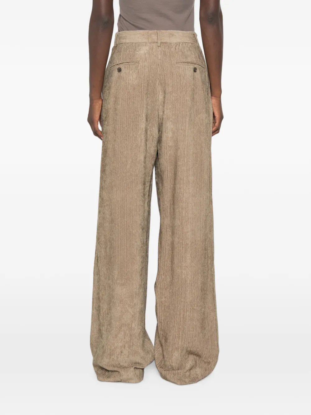 R13 Ribfluwelen broek Beige