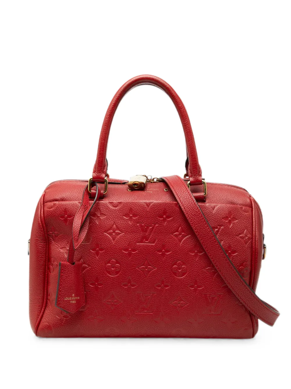 Louis Vuitton Pre-Owned 2016 Monogram Empreinte Speedy Bandouliere 25 satchel - Rot
