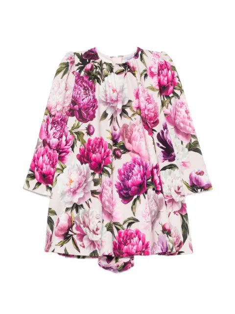 Dolce & Gabbana Kids floral-print long-sleeve dress
