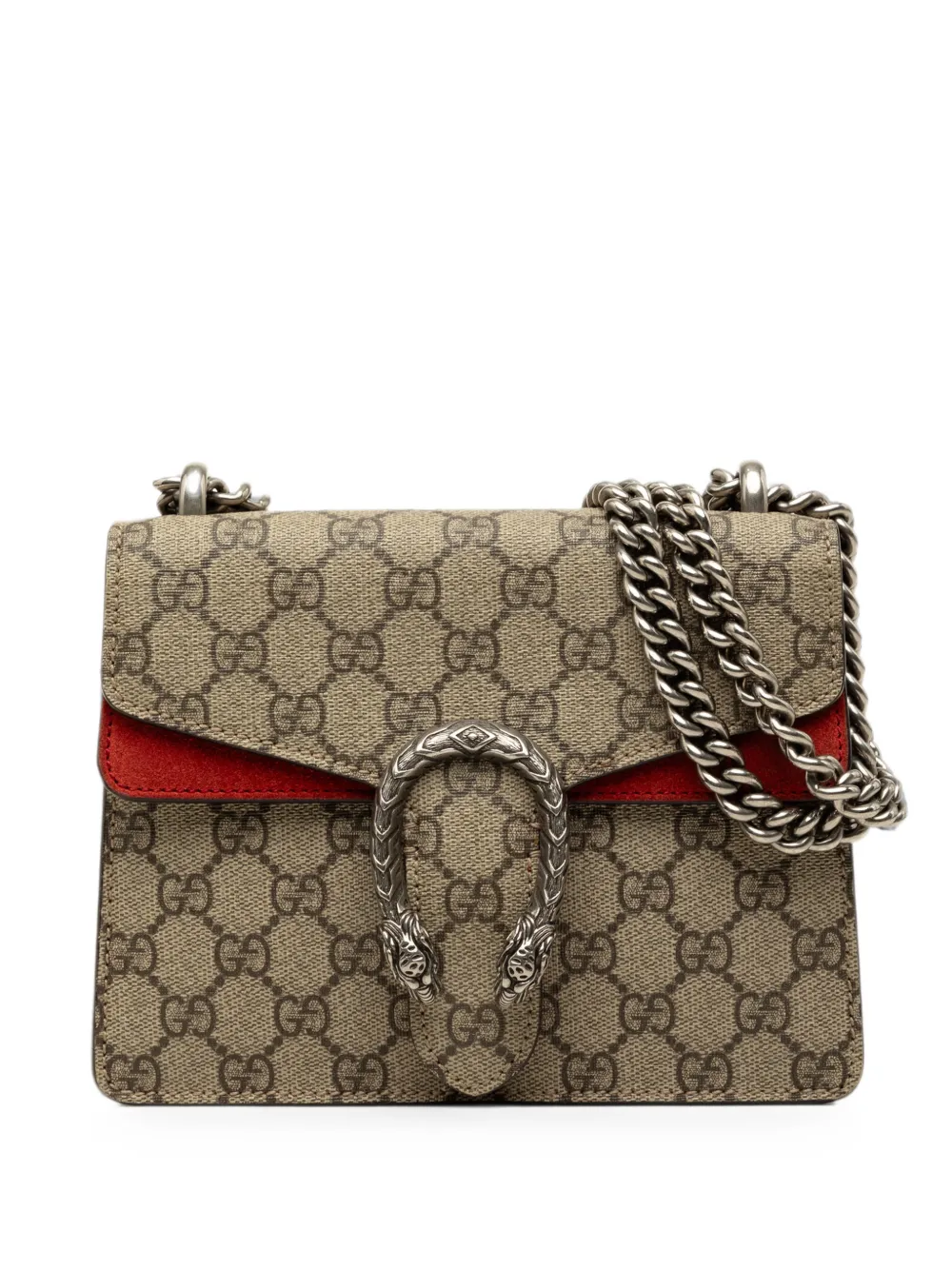 Gucci Pre-Owned 2016-2026 Small GG Supreme Dionysus crossbody bag - Nude