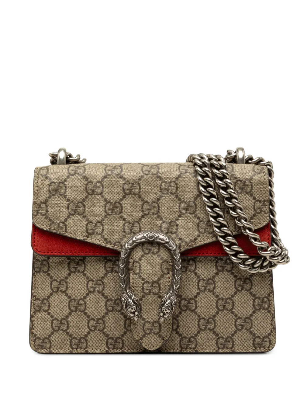 Gucci Pre-Owned 2016-2026 Small GG Supreme Dionysus crossbody bag - Toni neutri