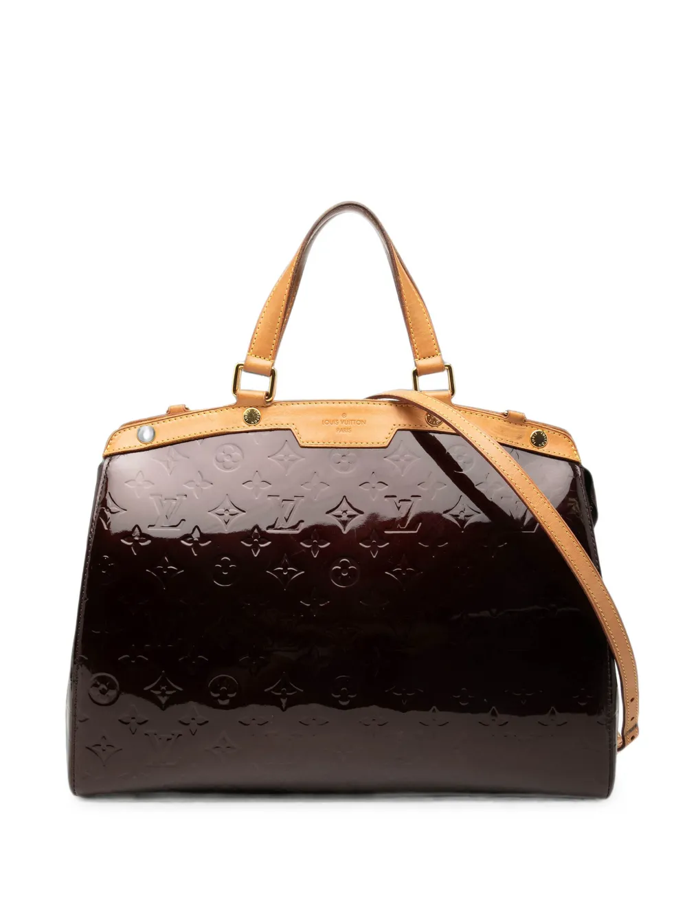 Louis Vuitton Pre-Owned Borsa a tracolla Brea GM in pelle Vernis con monogramma 2011 - Viola