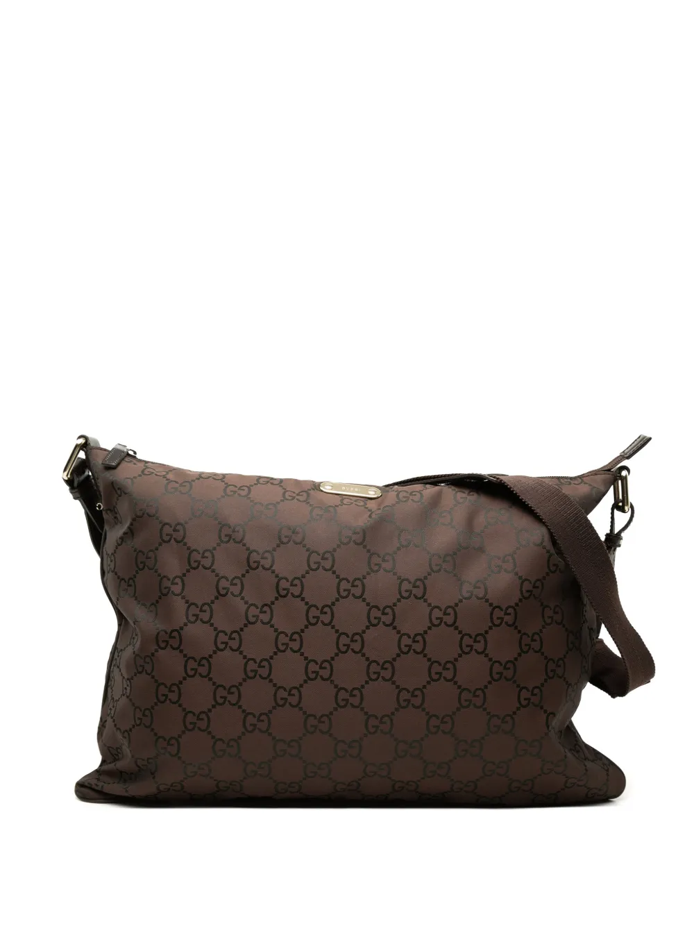 Gucci Pre-Owned 2000-2015 GG Nylon crossbody bag - Marrone