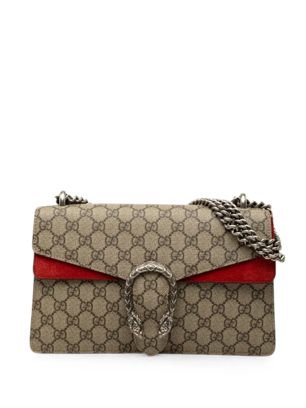 Gucci Pre-Owned 2016-2026 Medium GG Supreme Dionysus shoulder bag - Nude