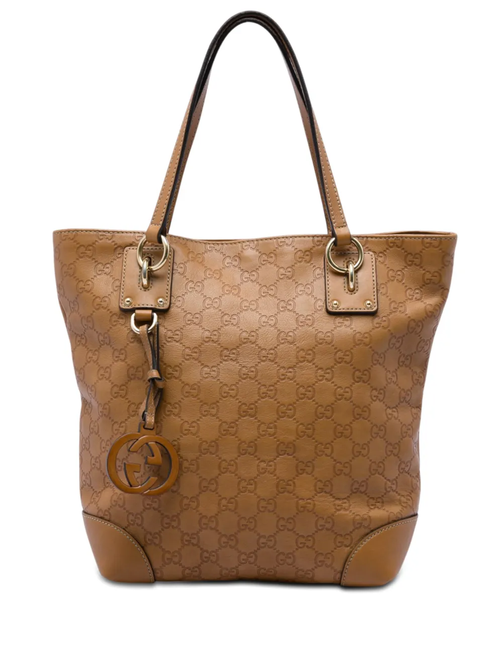 Gucci Pre-Owned 2016-2026 Medium Guccissima GG Charm tote bag - Marrone