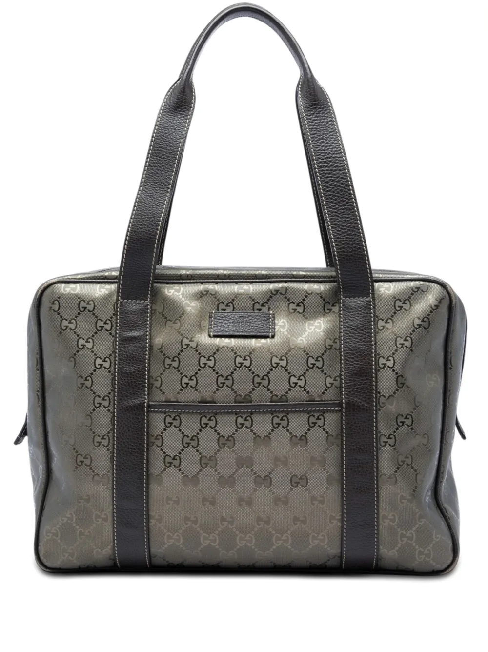 Gucci Pre-Owned 2016-2026 GG Imprime business bag - Braun