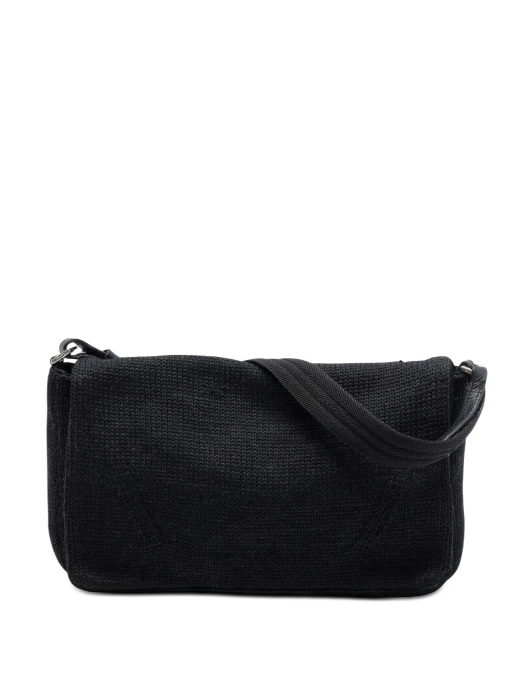 Prada Pre-Owned 2000-2013 Wool shoulder bag - Nero