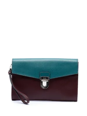 Prada Pre-Owned 2013-2026 サフィアーノ クラッチバッグ | レッド