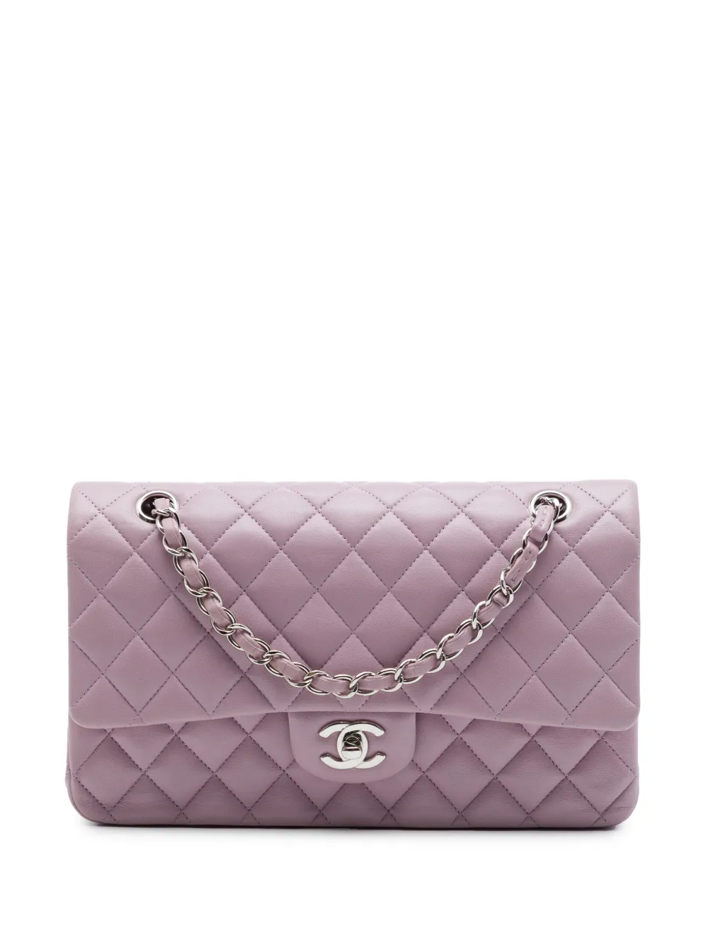 CHANEL Pre-Owned 2012-2013 Medium Classic Lambskin Double Flap shoulder bag - Viola