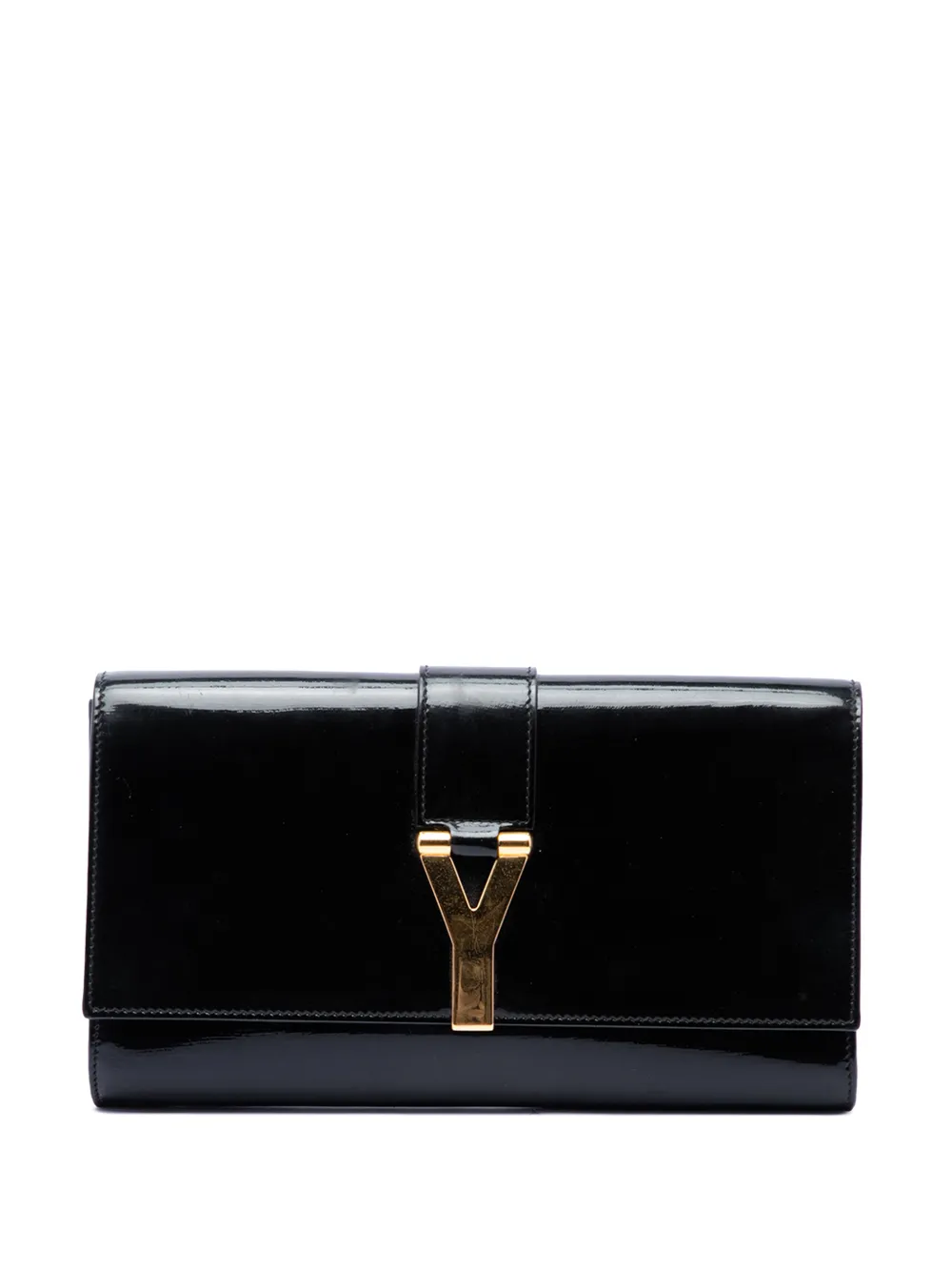 Saint Laurent Pre-Owned 2013-2026 Patent Chyc Ligne clutch bag - Schwarz