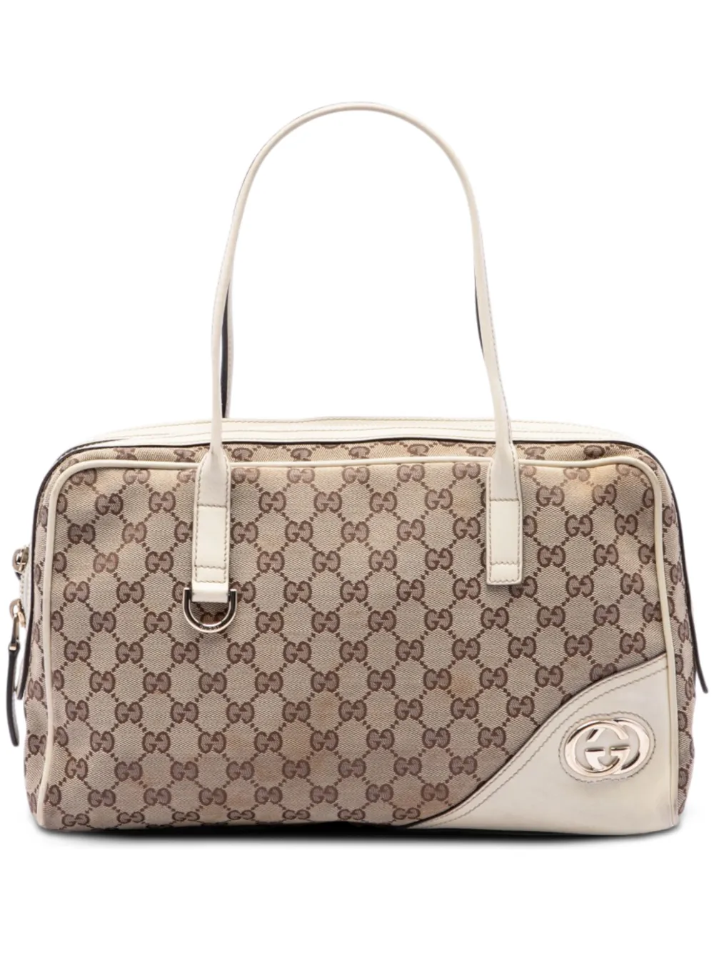 Gucci Pre-Owned 2016-2026 GG Canvas New Britt shoulder bag - Toni neutri