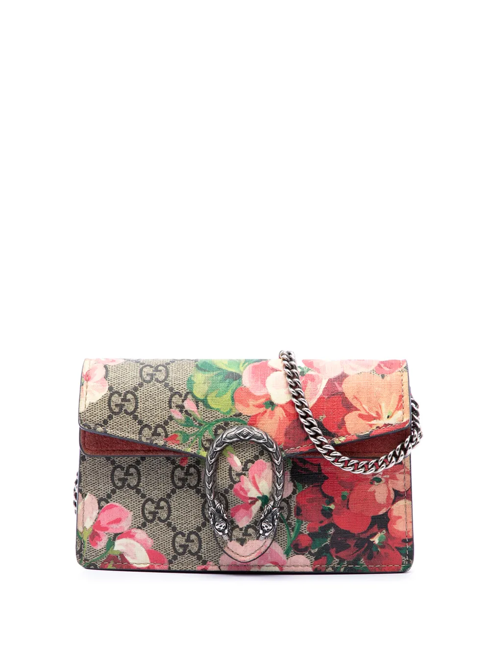 Gucci Pre-Owned 2016-2026 Mini GG Supreme Blooms Dionysus crossbody bag - Toni neutri