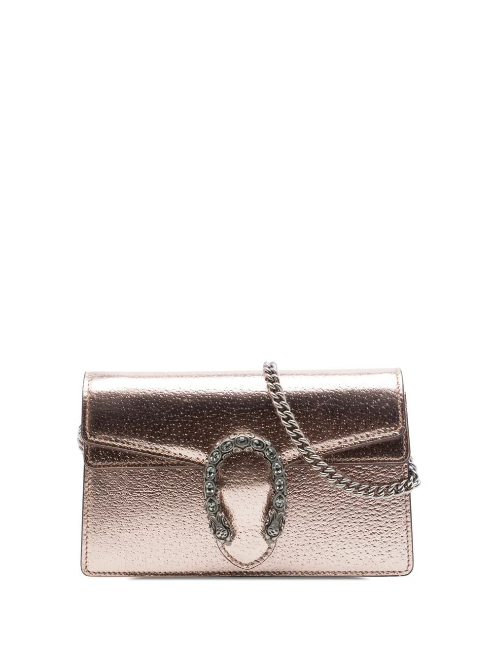 Gucci Pre-Owned 2016-2026 Mini Metallic Calfskin Dionysus crossbody bag - Rosa