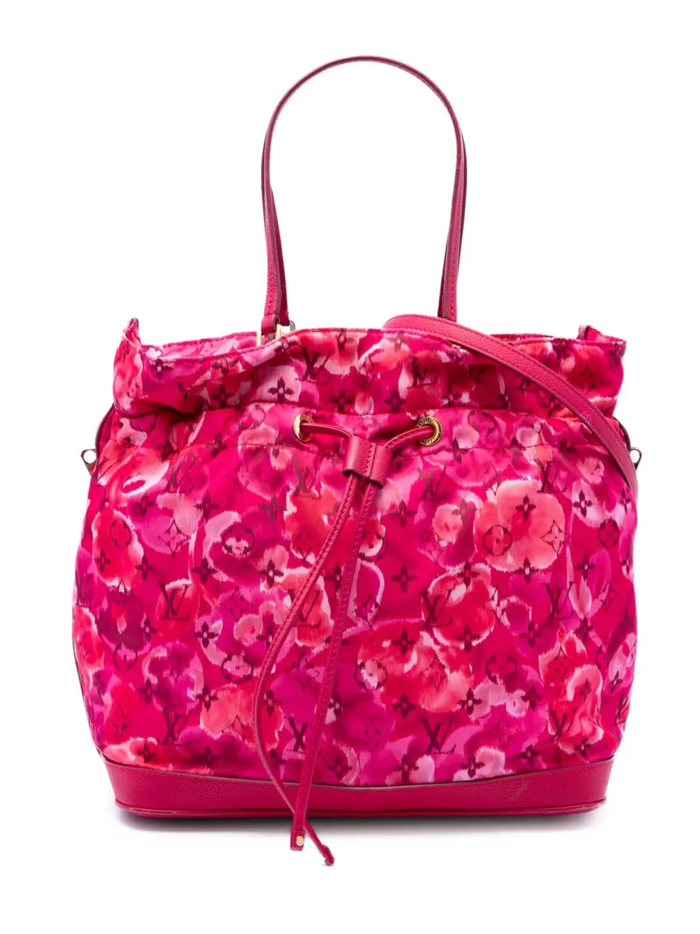 Louis Vuitton Pre-Owned sac seau monogrammé Ikat Noefull MM en nylon Édition Limitée (2013) - Rose