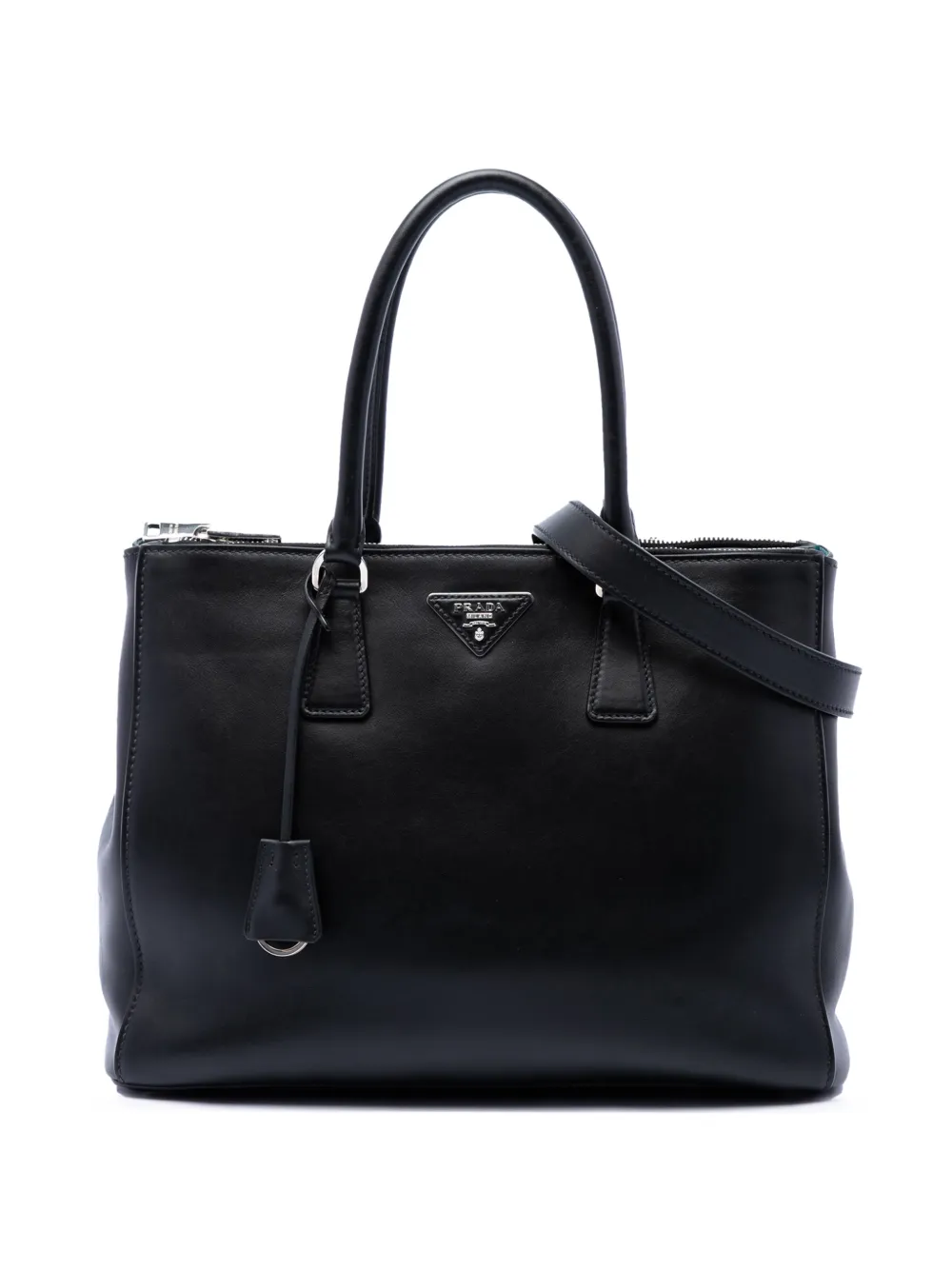 Prada Pre-Owned 2010-2026 Large City Calf Galleria Double Zip satchel - Schwarz