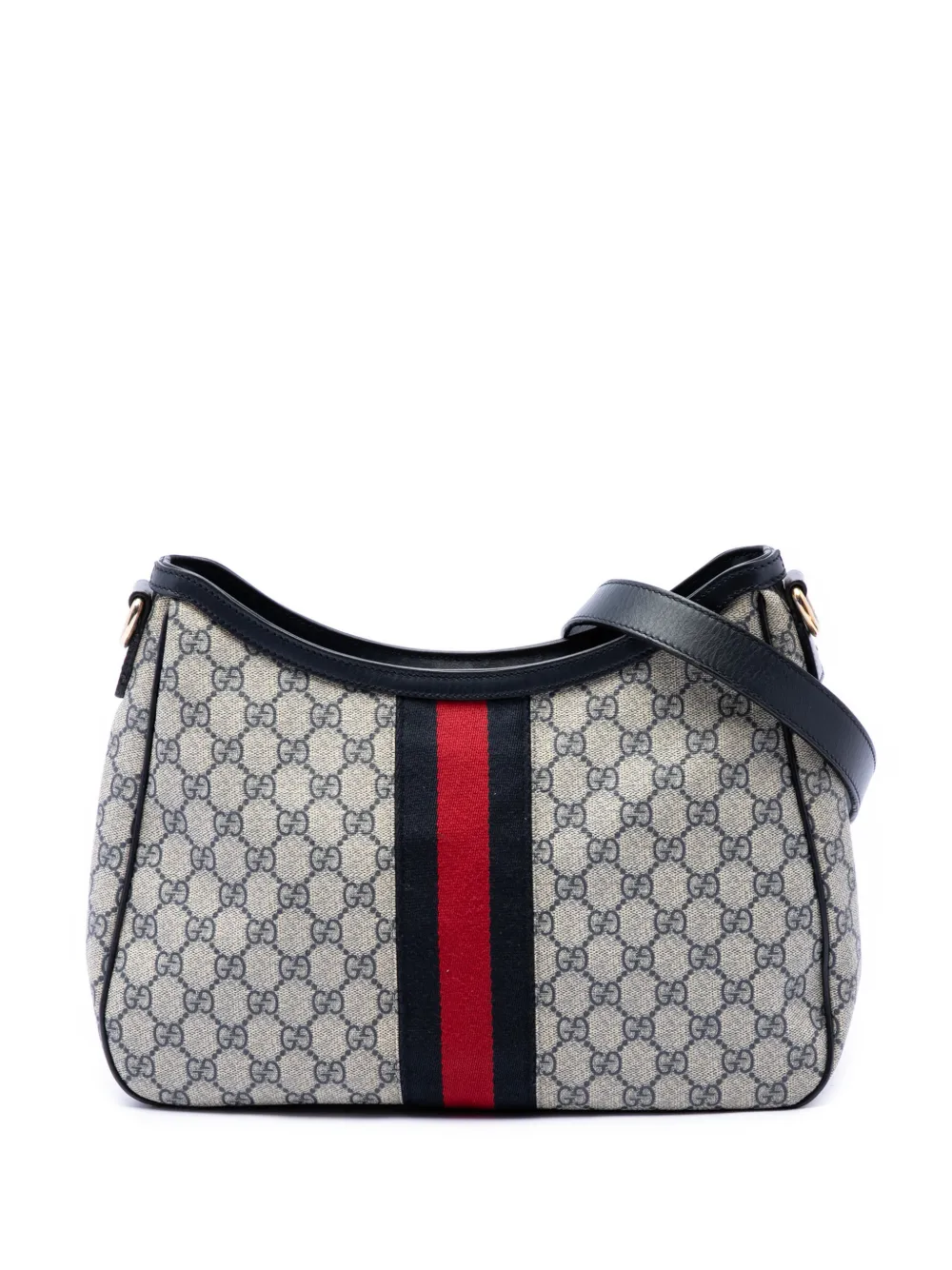 Gucci Pre-Owned 2016-2026 GG Supreme Web shoulder bag - Toni neutri