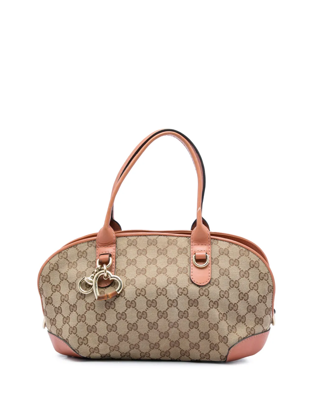 Gucci Pre-Owned 2016-2026 GG Canvas Heart Bit satchel - Toni neutri