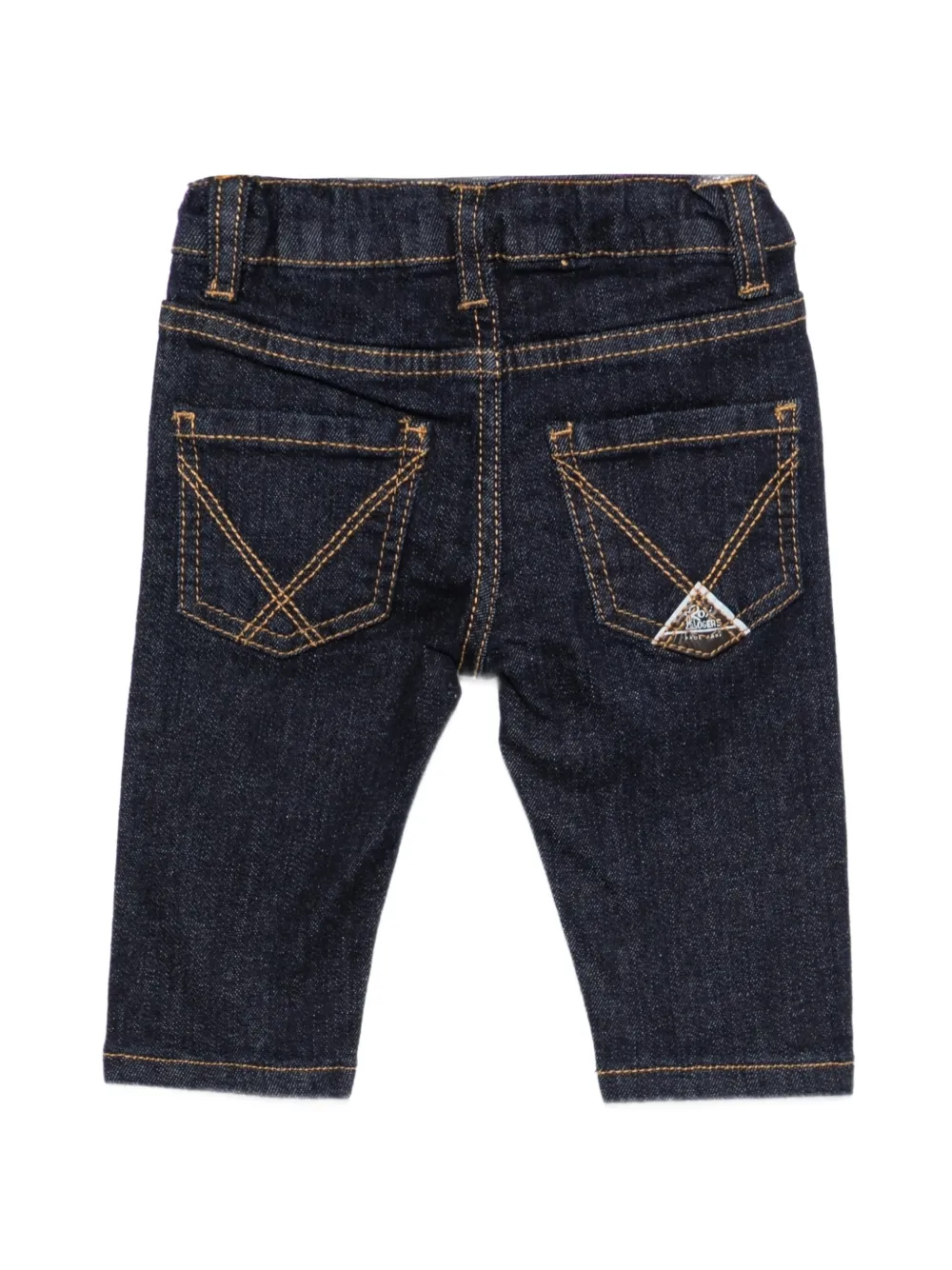 Roy Rogers Kids Jeans met logo-patch en contrasterende stiksels Blauw