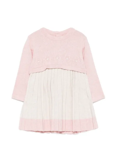 Mayoral diamond-knit pleated dress