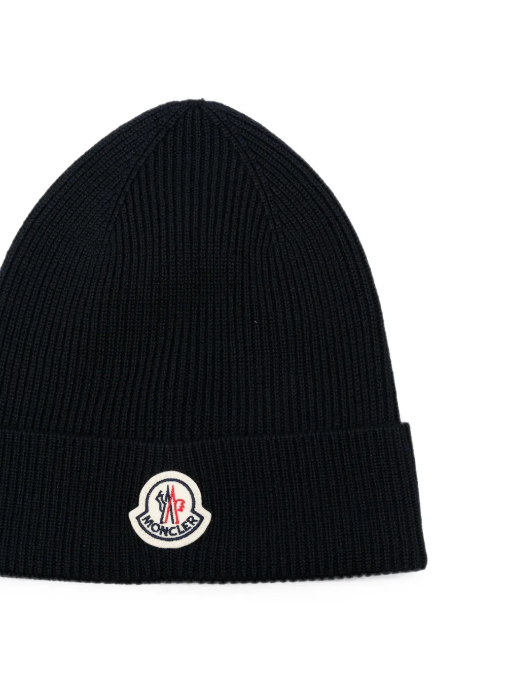 Moncler Ribgebreide muts Zwart