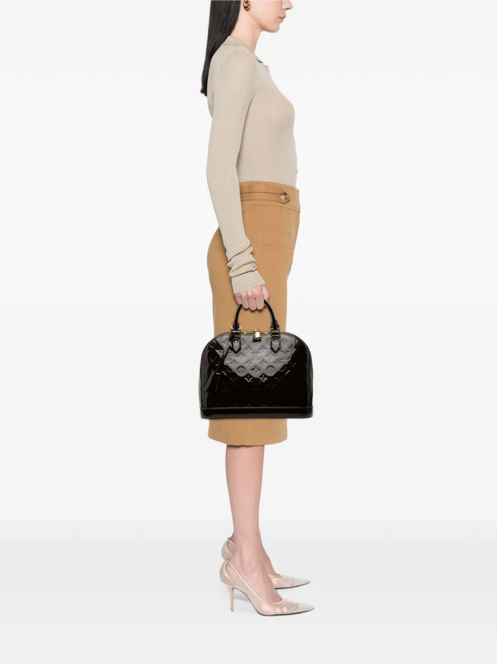 Louis Vuitton Pre-Owned 2018 Monogram Vernis Alma PM handbag - Viola