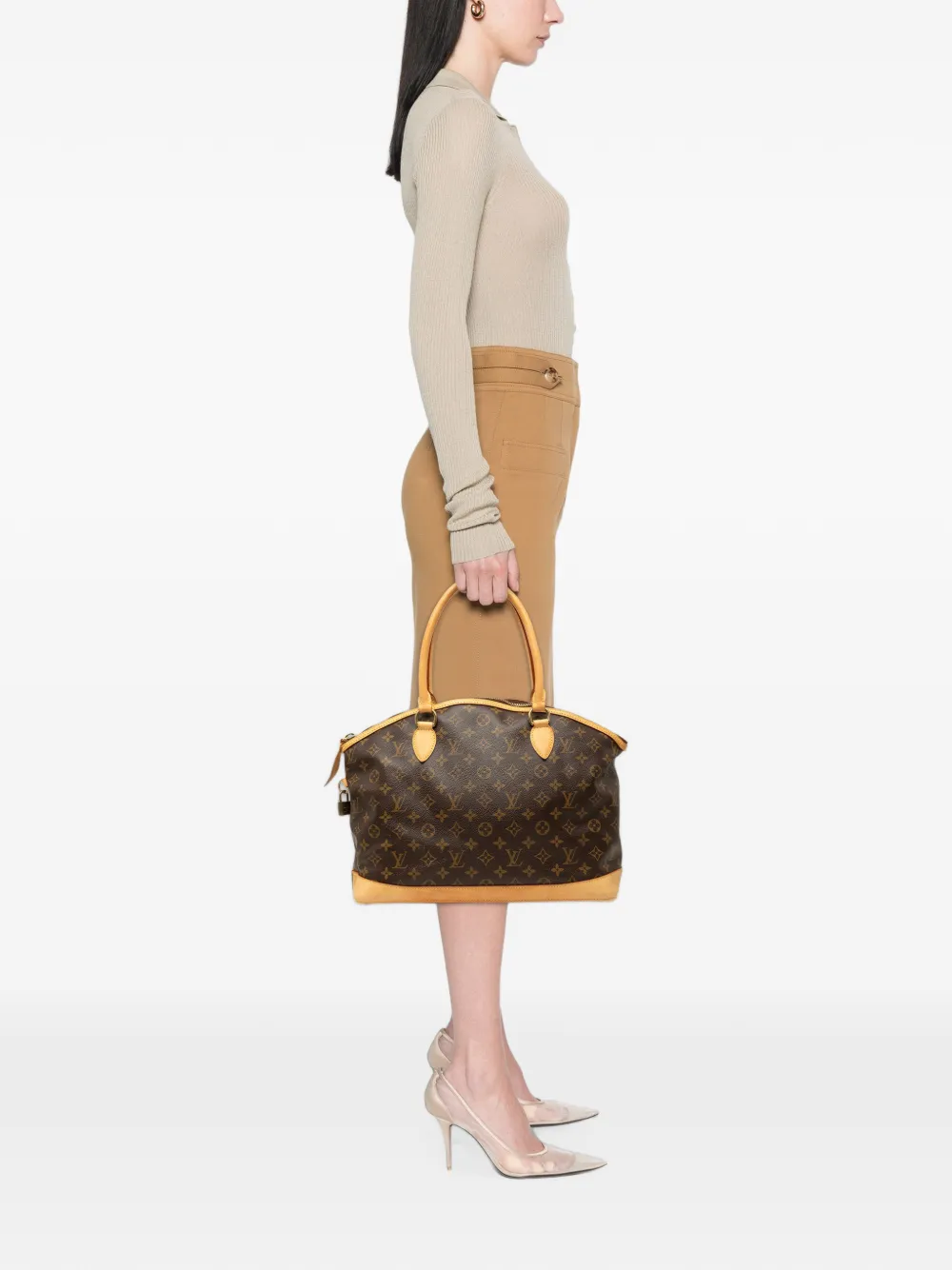 Louis Vuitton Pre-Owned 2006 Monogram Lockit Horizontal handbag - Braun