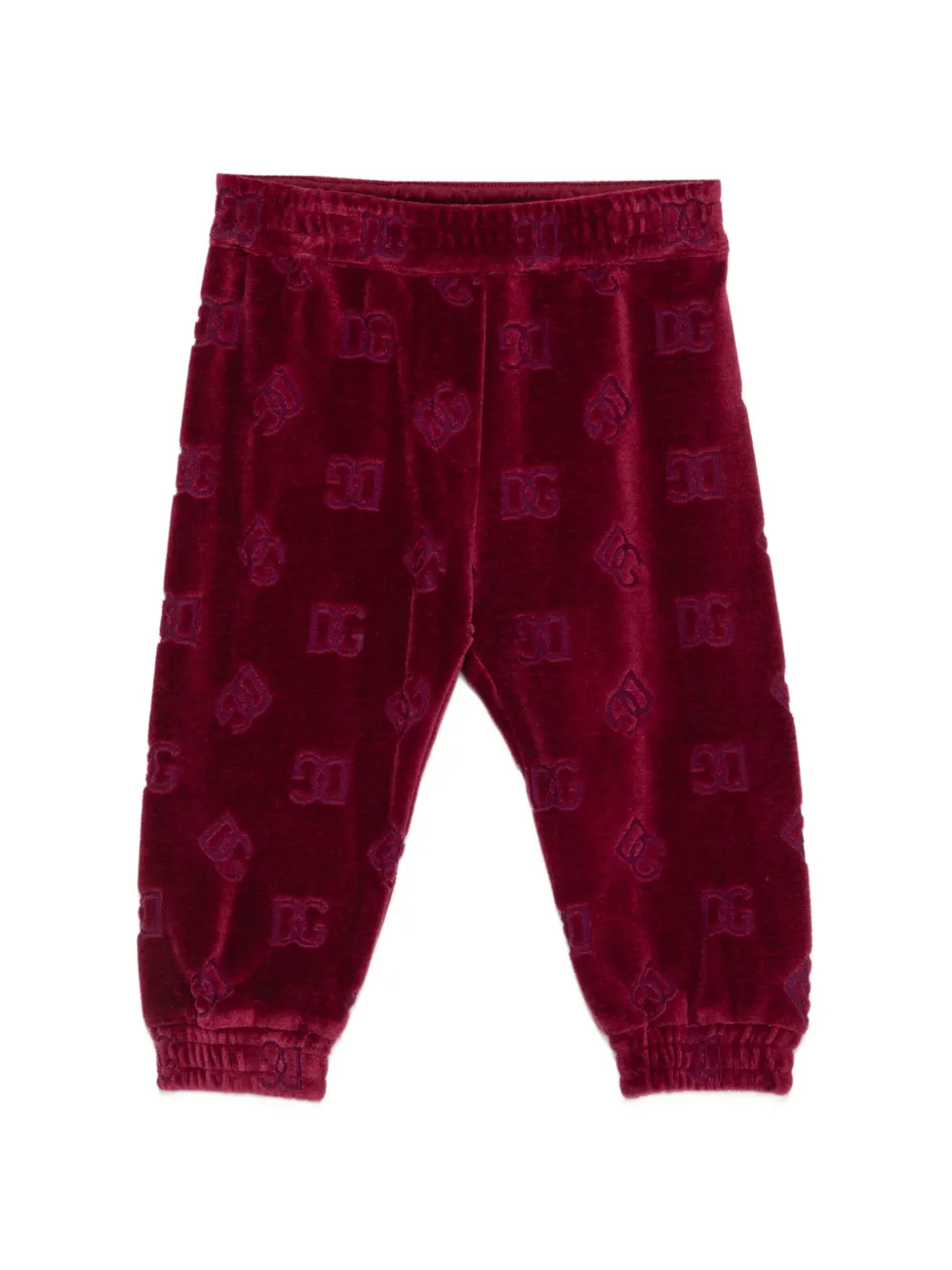 Dolce & Gabbana Kids DG trainingsbroek met logo-patroon Rood