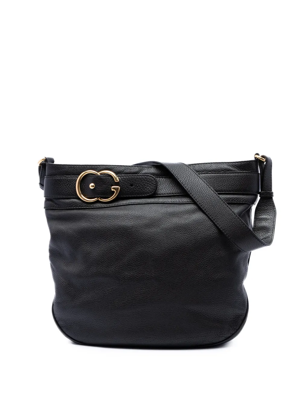 Gucci Pre-Owned 2016-2026 Large Calfskin Ride shoulder bag - Nero