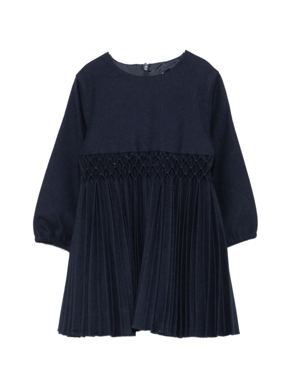 Tartine Et Chocolat smocked pleated dress - Blau