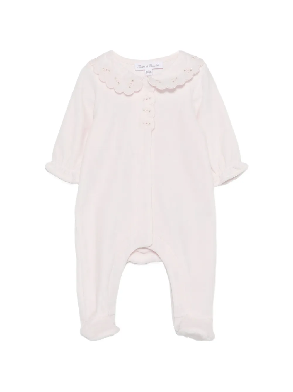Tartine Et Chocolat scalloped-collar embroidered pajamas - Rosa