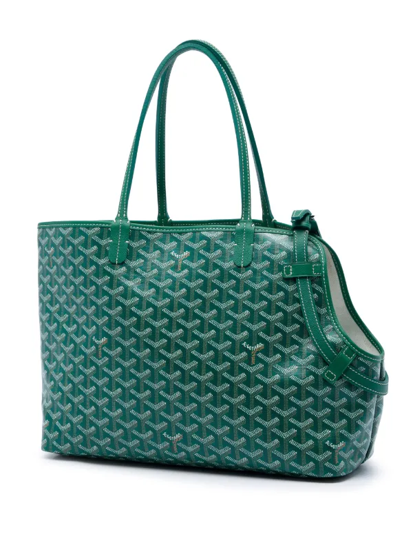 Goyard Pre-Owned 2024 Goyardine Chien Gris Pet Carrier Travel Bag