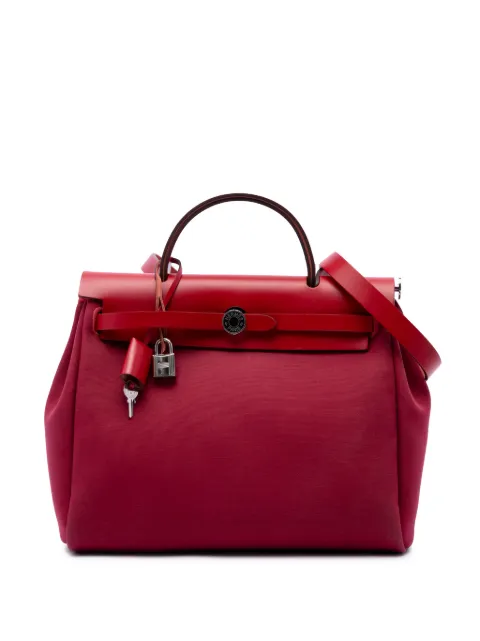 Hermès Pre-Owned 2019-2026 Toile Verso Herbag Zip 31 satchel