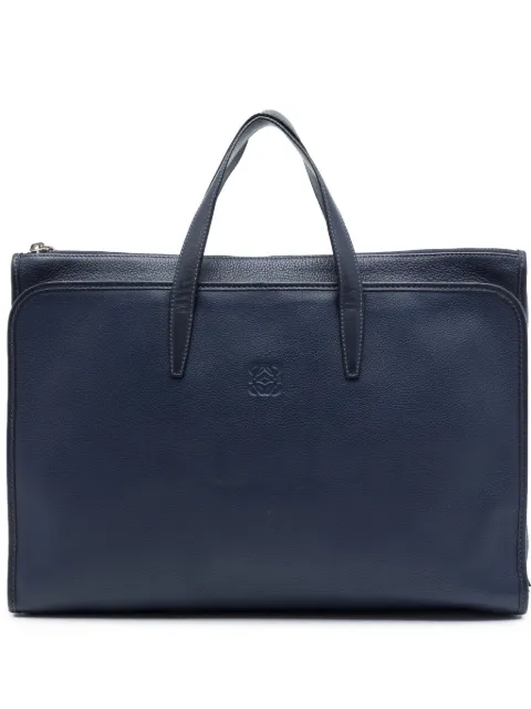 Loewe Pre-Owned 2014 Leather Anagram Briefcase business bag