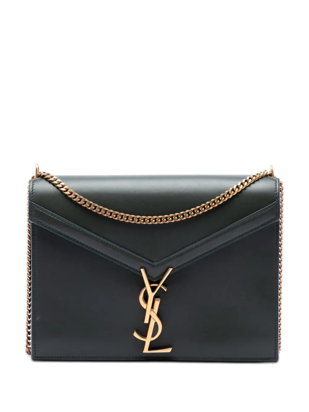 Saint Laurent Pre-Owned 2018 Smooth Calfskin Monogram Cassandra Clasp Bag shoulder bag - Grün