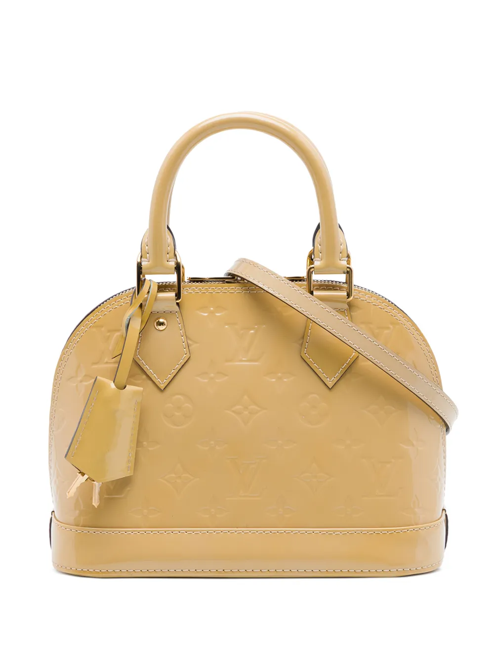 Louis Vuitton Pre-Owned 2015 Monogram Vernis Alma BB satchel - Braun