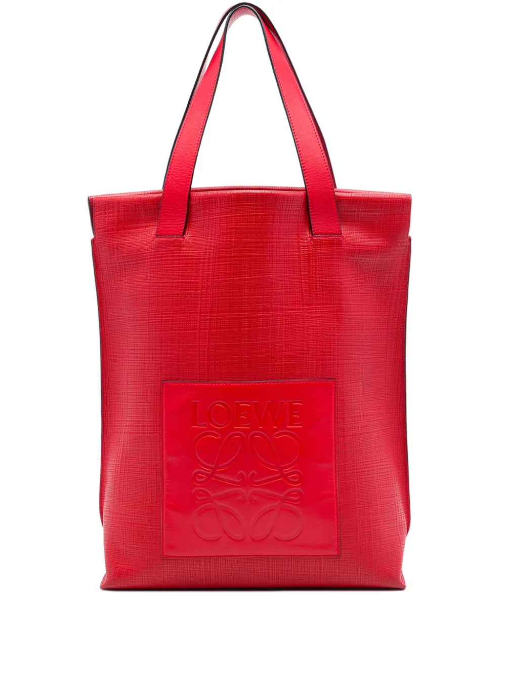 Loewe Pre-Owned 2015 Anagram Leather Shopper tote bag - Rot