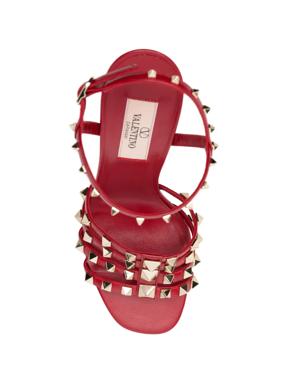 Valentino Garavani Rockstud caged sandals Rood