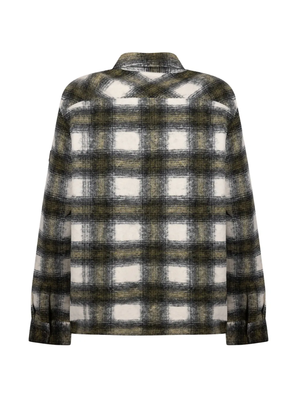 Barbour International Clayton geruit katoenen shirtjack Groen