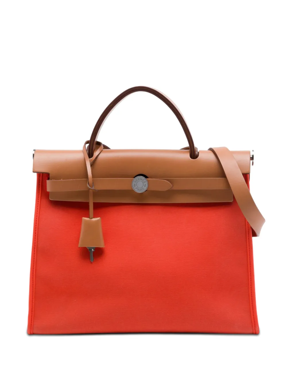 Hermès Pre-Owned 2016 Toile Herbag Zip 31 satchel - Arancione