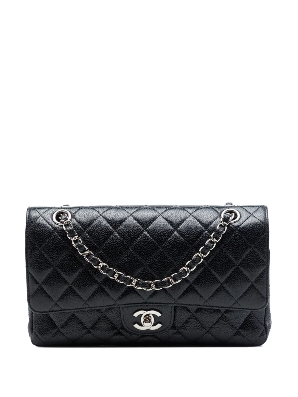 CHANEL Pre-Owned 2008-2009 Medium Classic Caviar Double Flap shoulder bag - Schwarz