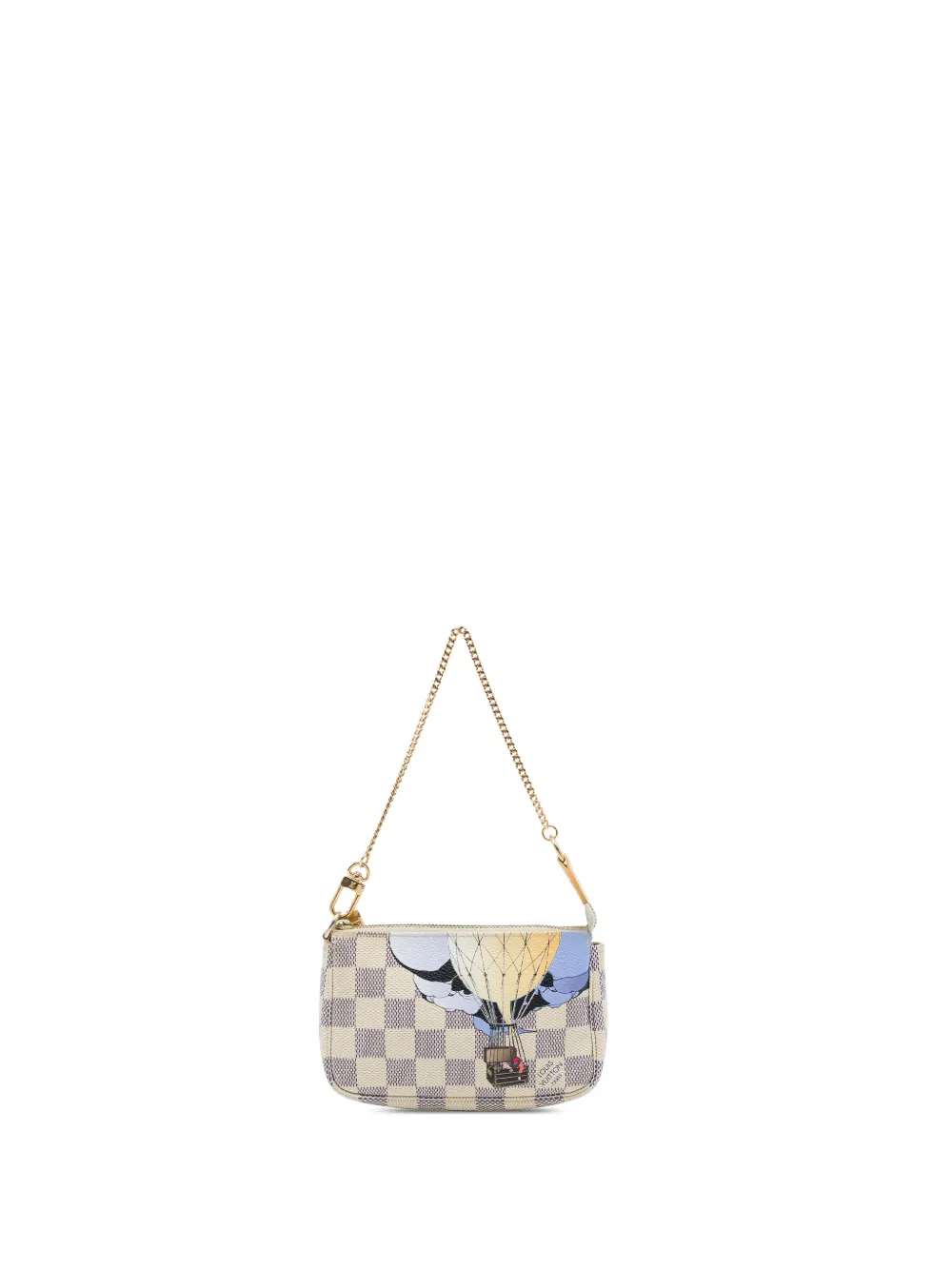 Louis Vuitton Pre-Owned 2011 Damier Azur Illustre Mini Pochette Accessoires handbag - Bianco