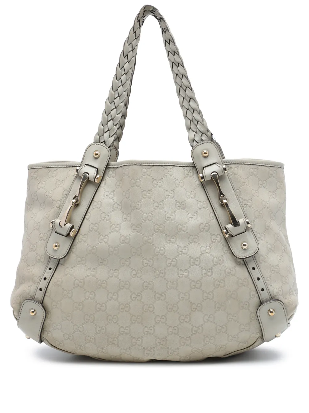 Gucci Pre-Owned 2016-2026 Guccissima Horsebit Pelham shoulder bag - Marrone