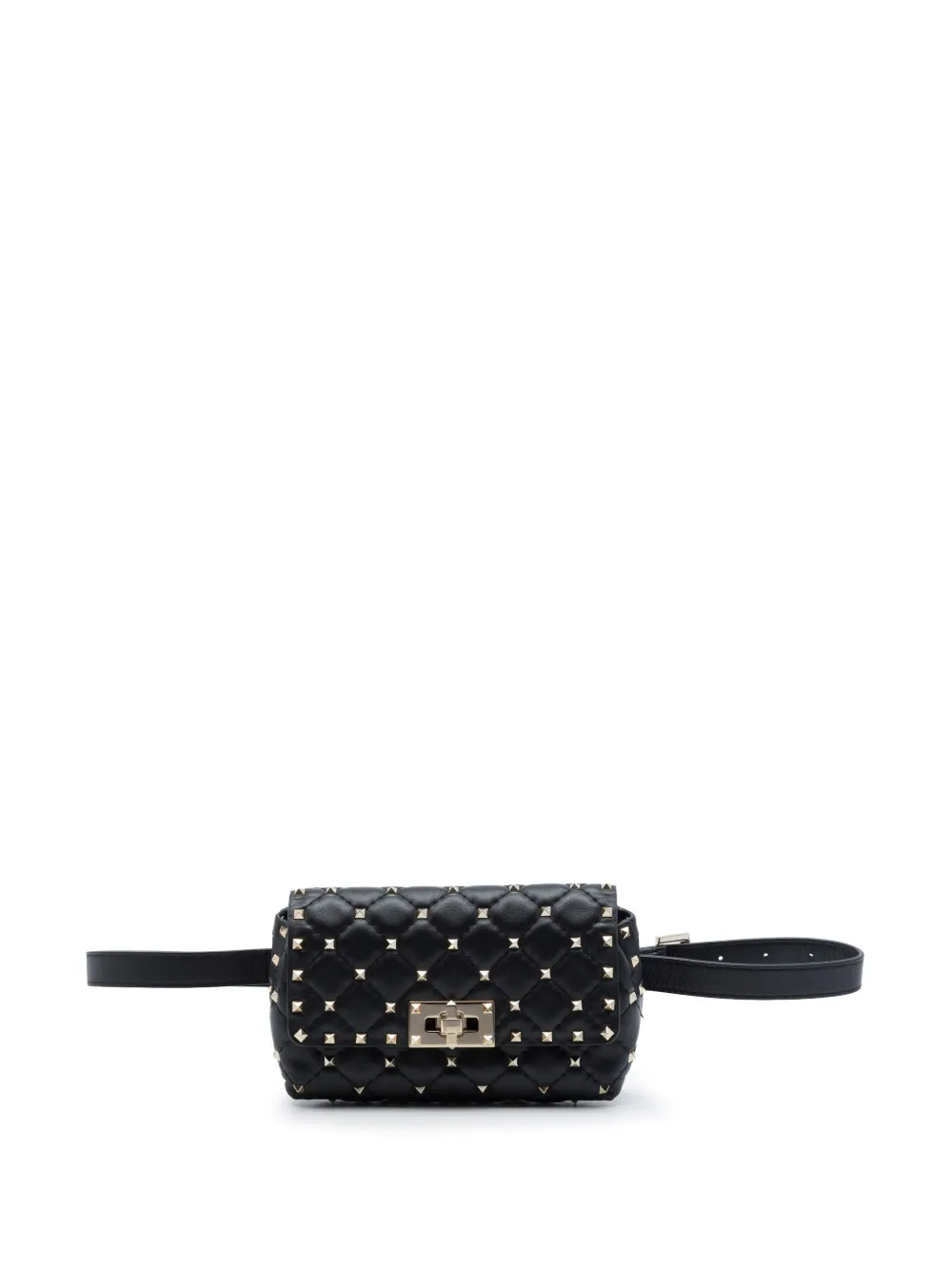 Valentino Garavani Pre-Owned 2000-2017 Lambskin Rockstud Spike belt bag - Nero