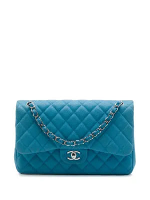 CHANEL Pre-Owned 2009 Classic フラップ ショルダーバッグ | ブルー