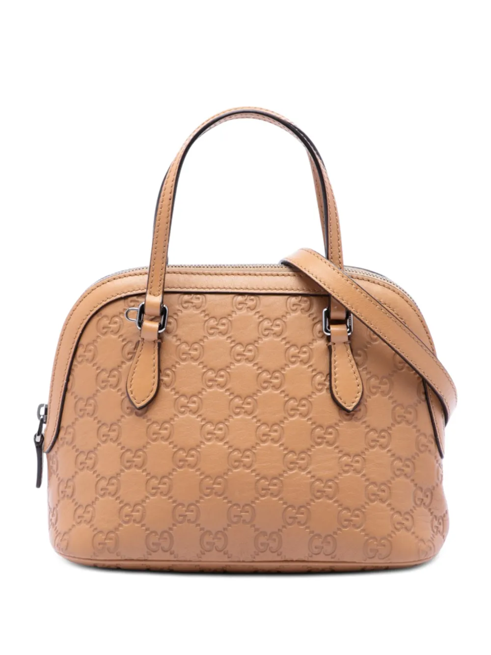 Gucci Pre-Owned 2016-2026 Mini Guccissima Dome satchel - Marrone