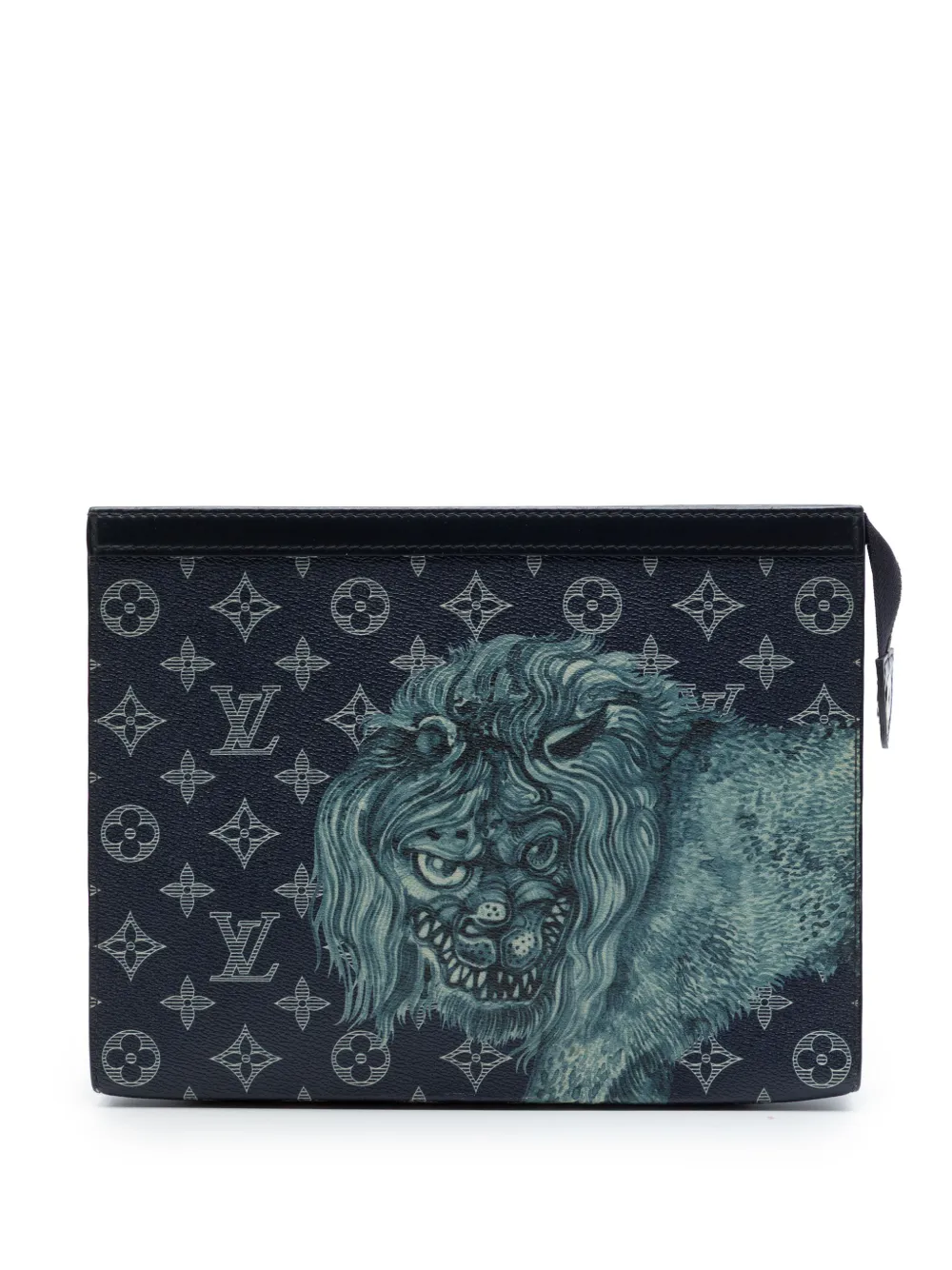 Louis Vuitton Pre-Owned 2016 Chapman Brothers Monogram Savane Pochette Voyage MM clutch bag - Blu